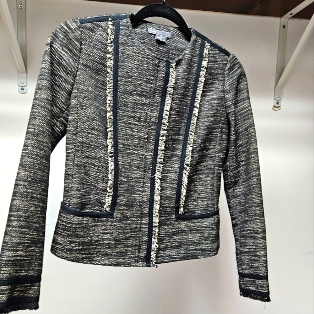 Vince Black & White Tweed Jacket
